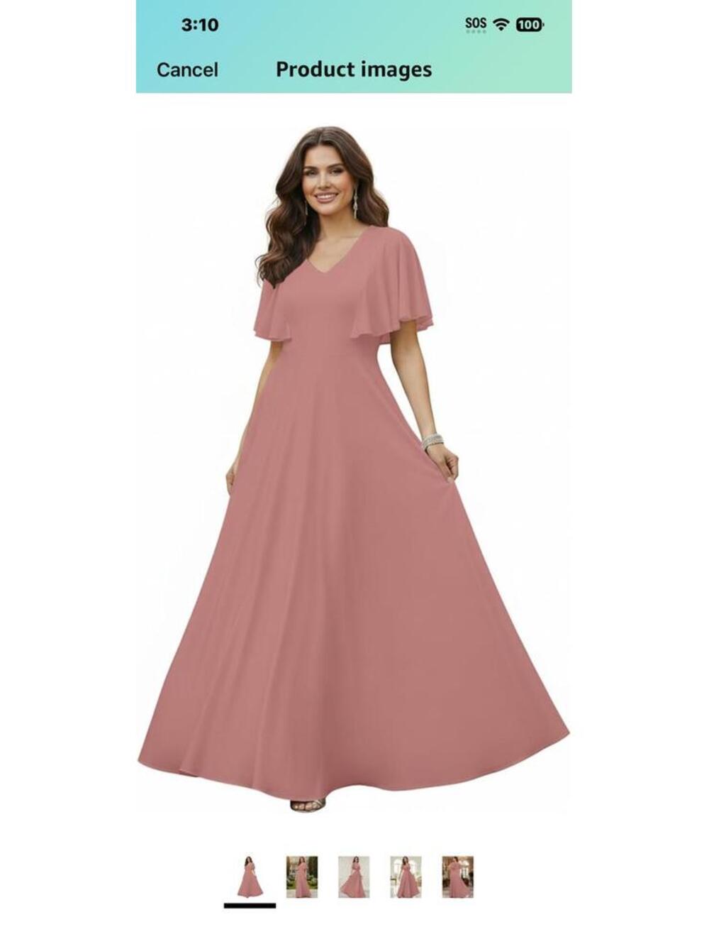 Women's Long Bridesmaid Maxi Dress 2XL – Evening Formal W134